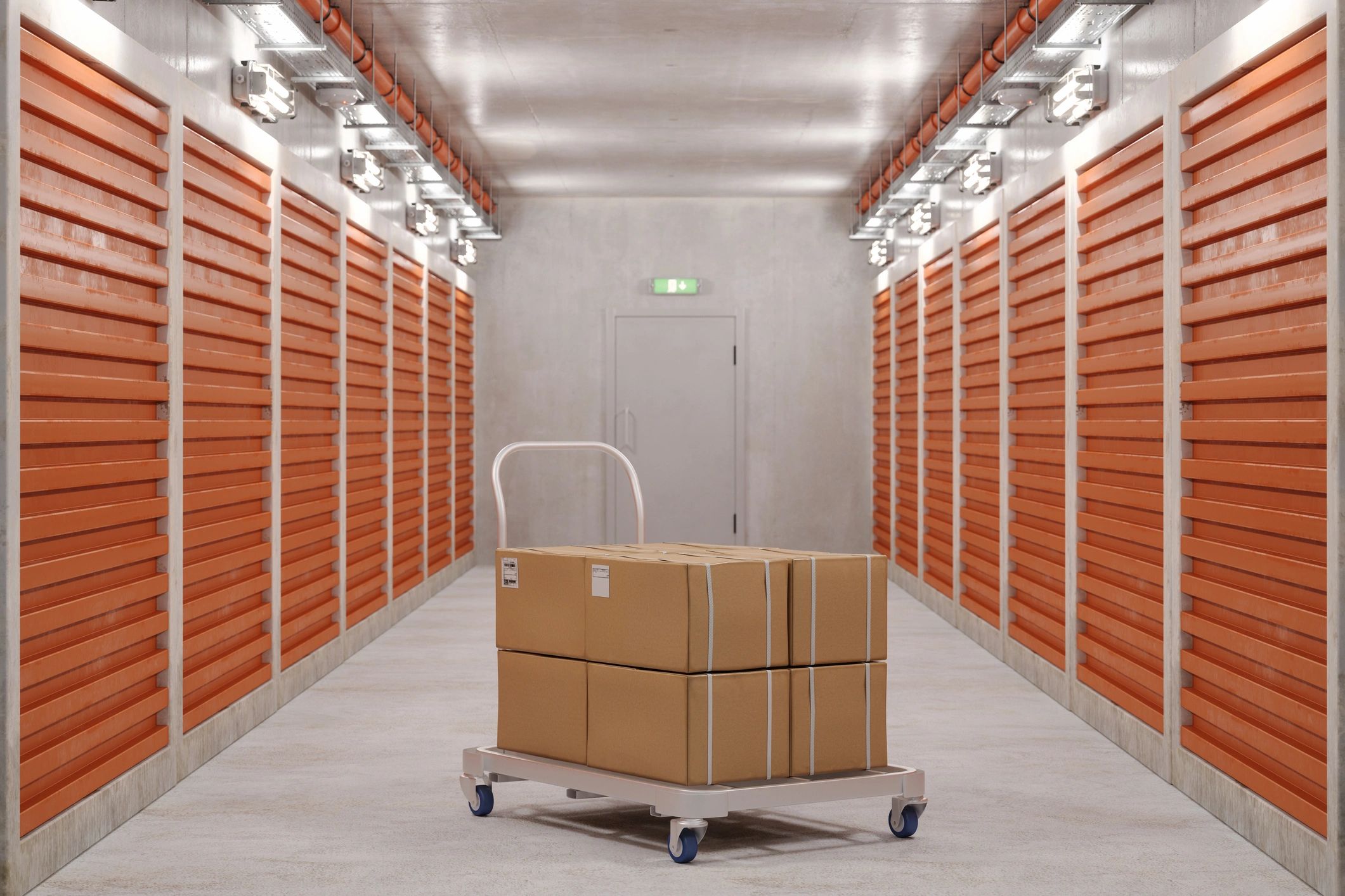 modern secure self storage facility