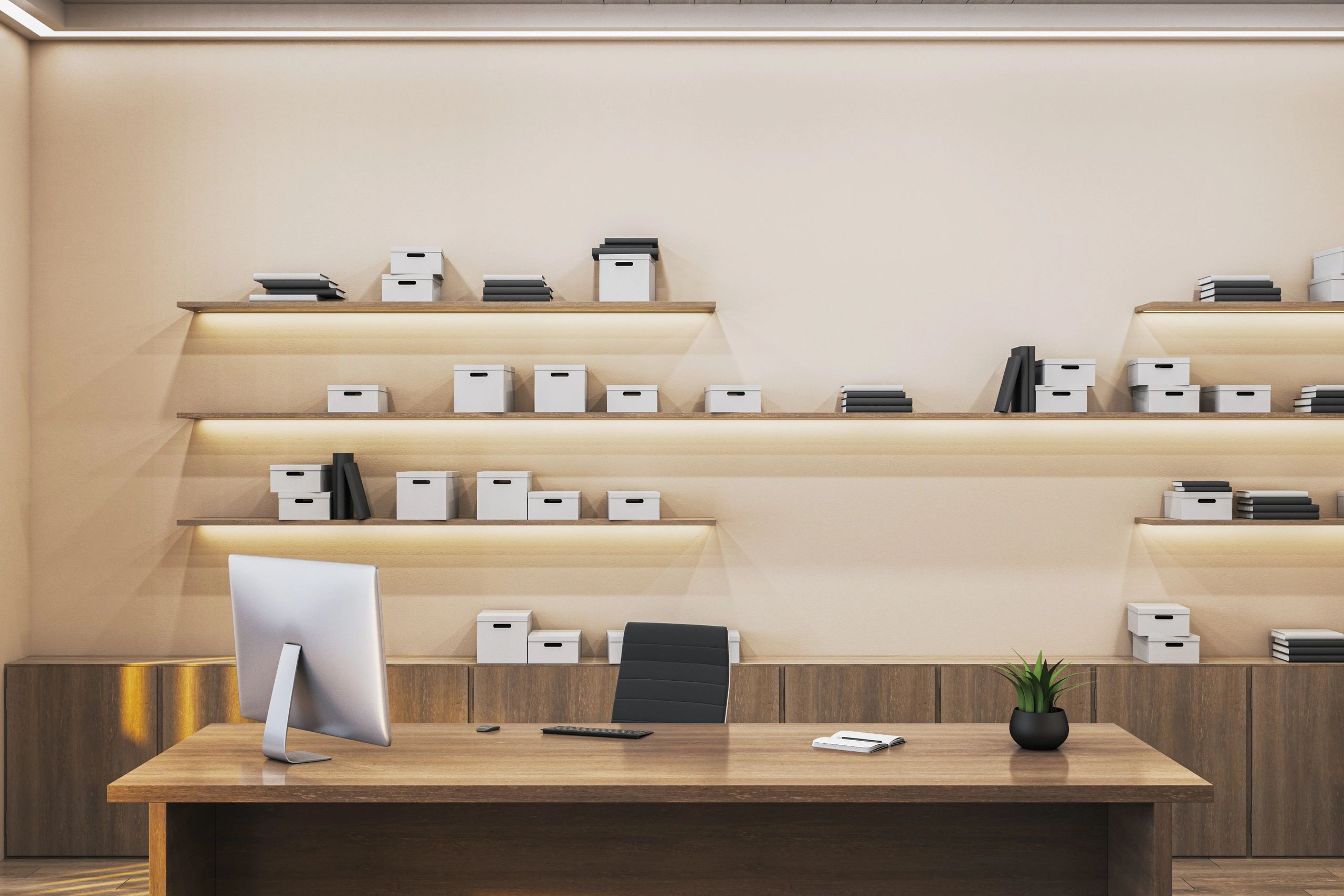 storage units interior clean organized